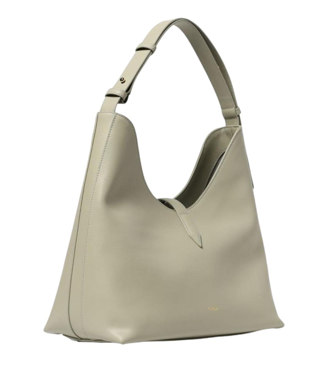 FURLA Зеленая кожаная сумка через плечо, фото 2