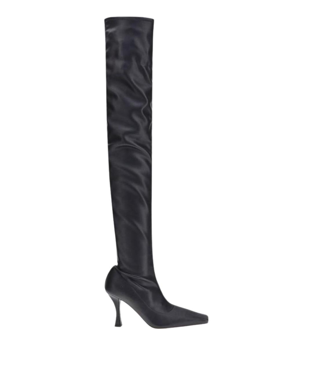 PROENZA SCHOULER Черные кожаные ботфорты, фото 1