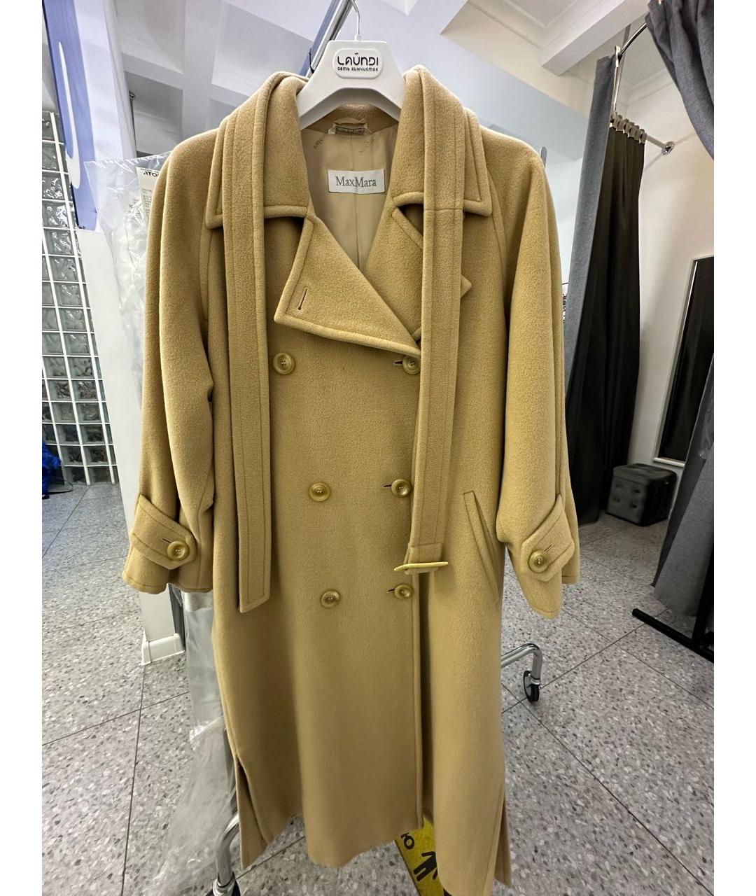 MAX MARA Бежевое кашемировое пальто, фото 8