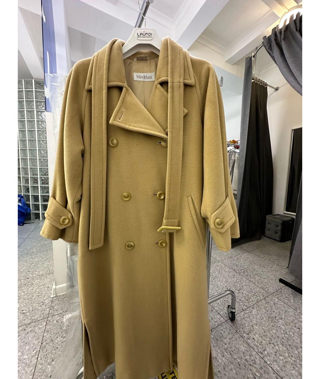 MAX MARA Бежевое кашемировое пальто, фото 4