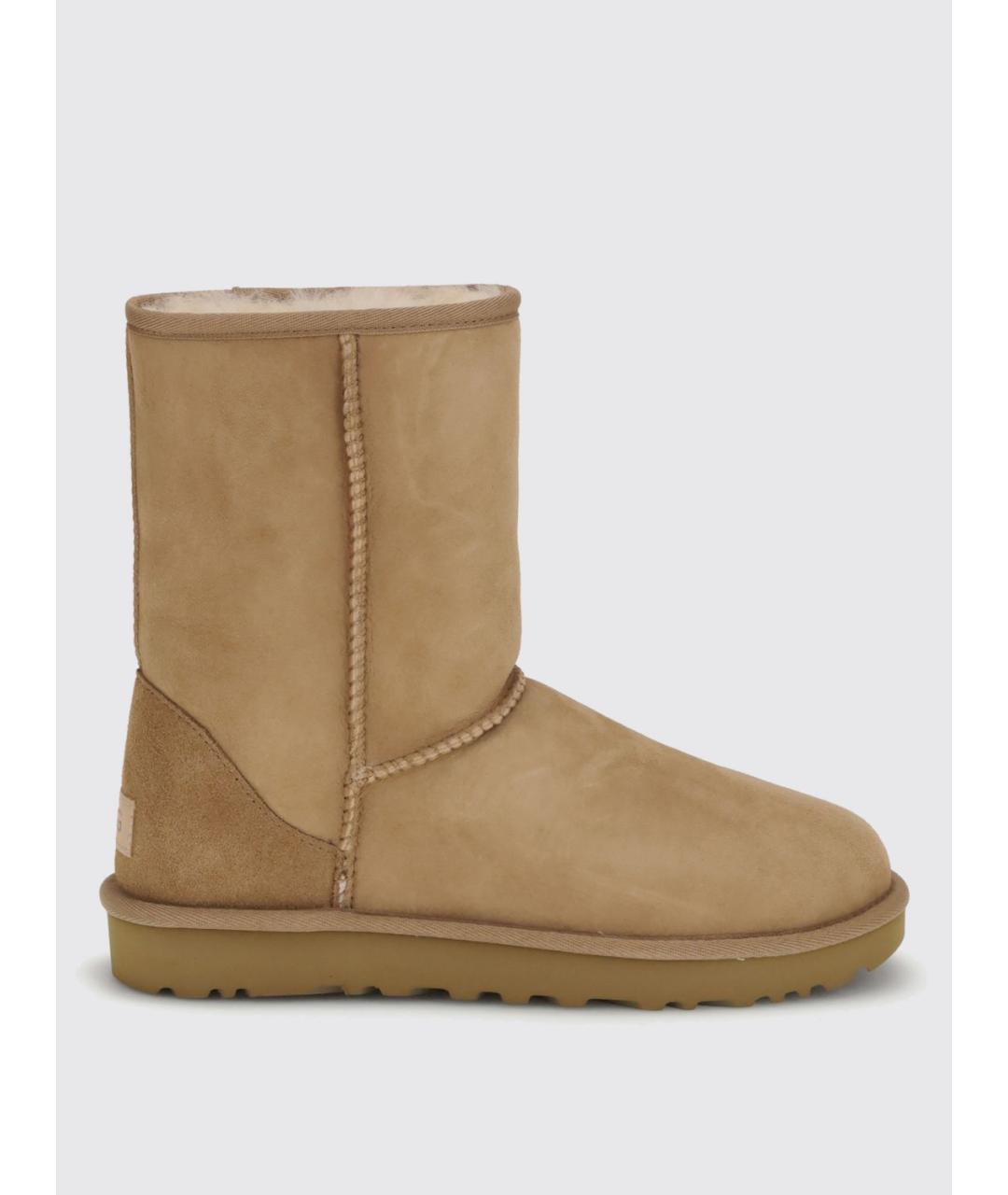 UGG AUSTRALIA Бежевые замшевые ботинки, фото 4