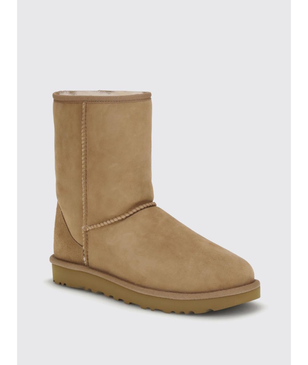 UGG AUSTRALIA Бежевые замшевые ботинки, фото 2