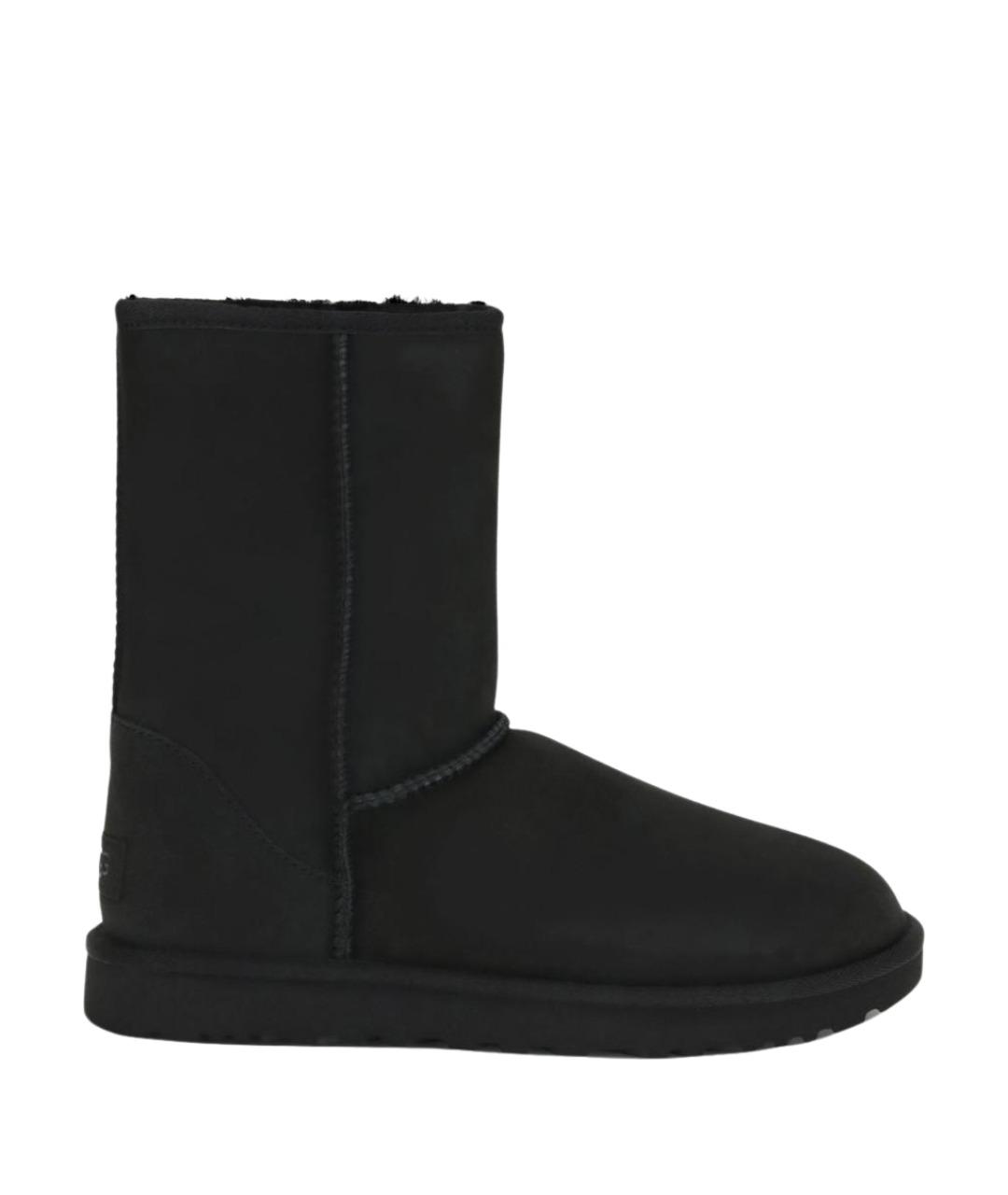 UGG AUSTRALIA Черные кожаные сапоги, фото 1