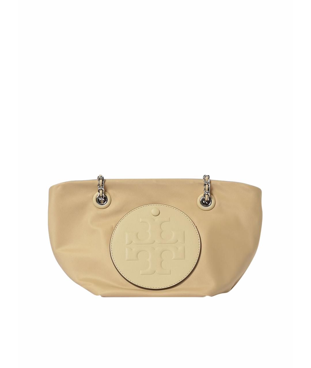 TORY BURCH Бежевая тканевая сумка тоут, фото 1