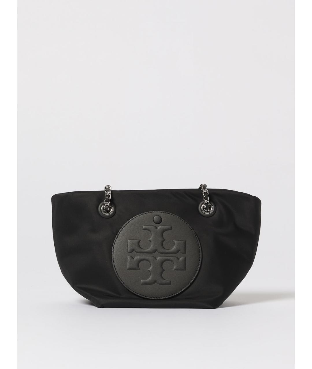 TORY BURCH Черная тканевая сумка тоут, фото 4