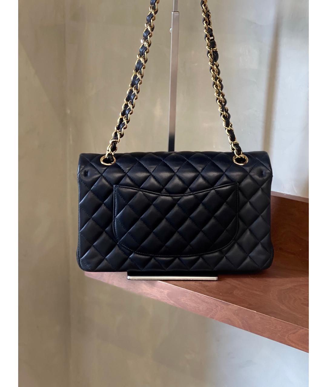 CHANEL Черная кожаная сумка через плечо, фото 4