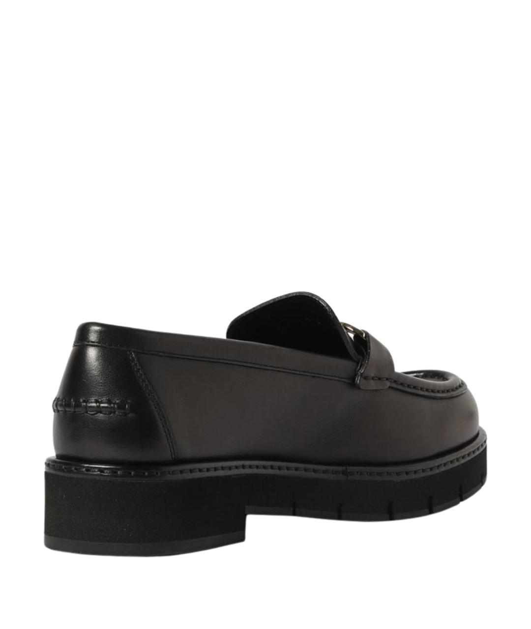 FERRAGAMO Черные лоферы, фото 3