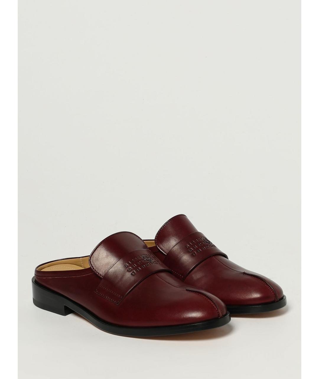 MM6 MAISON MARGIELA Коричневые кожаные босоножки, фото 2