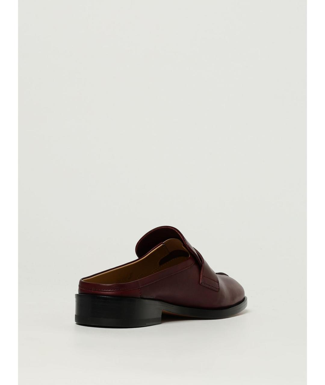 MM6 MAISON MARGIELA Коричневые кожаные босоножки, фото 3