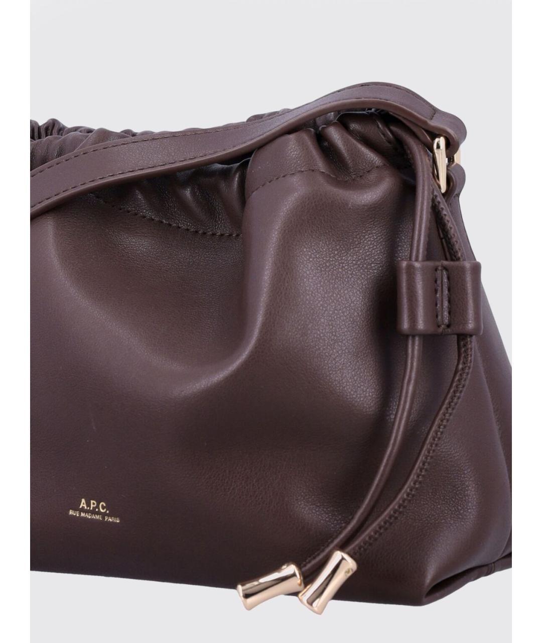 A.P.C. Коричневая сумка тоут, фото 3