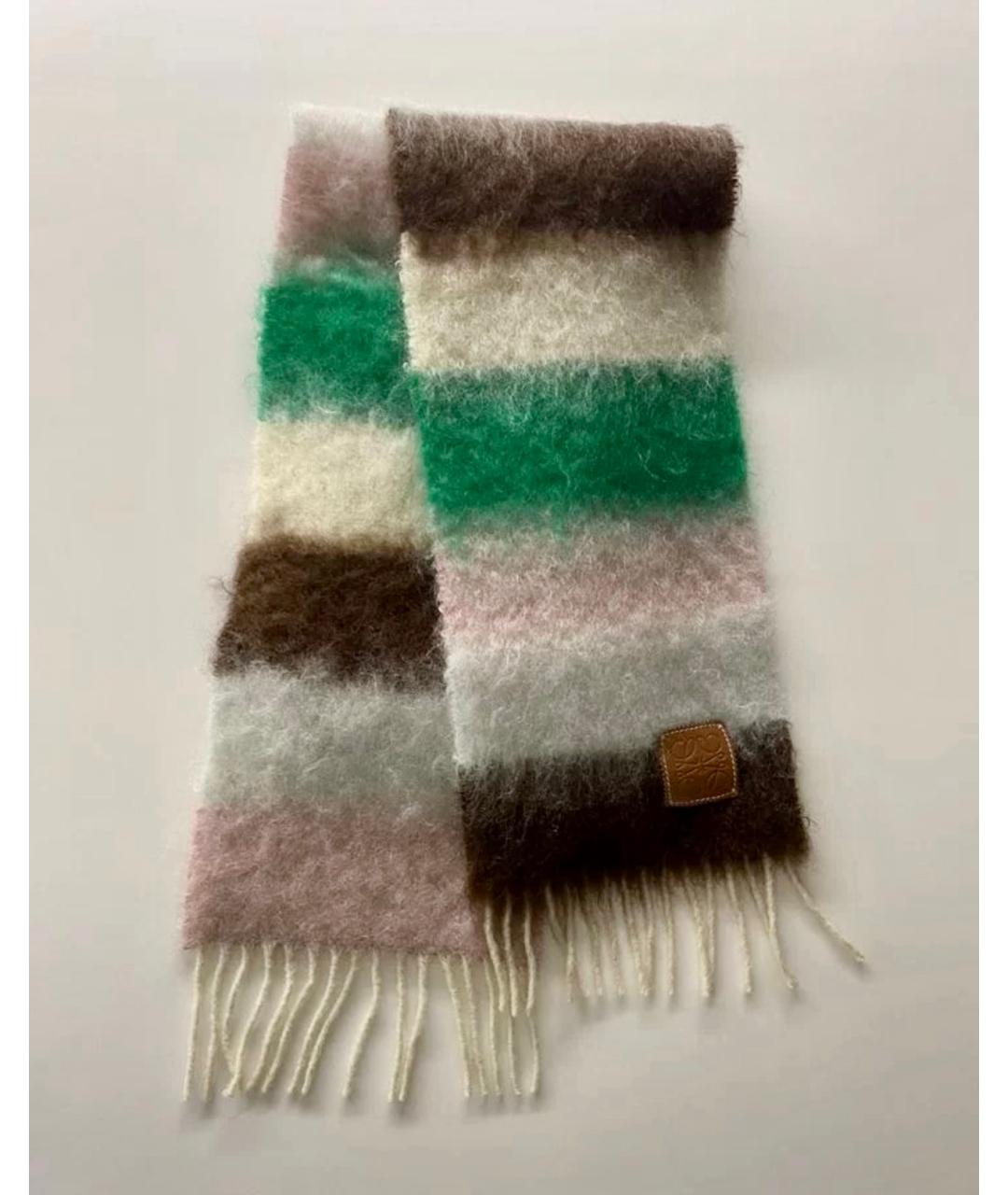 ACNE STUDIOS Мульти шерстяной шарф, фото 5