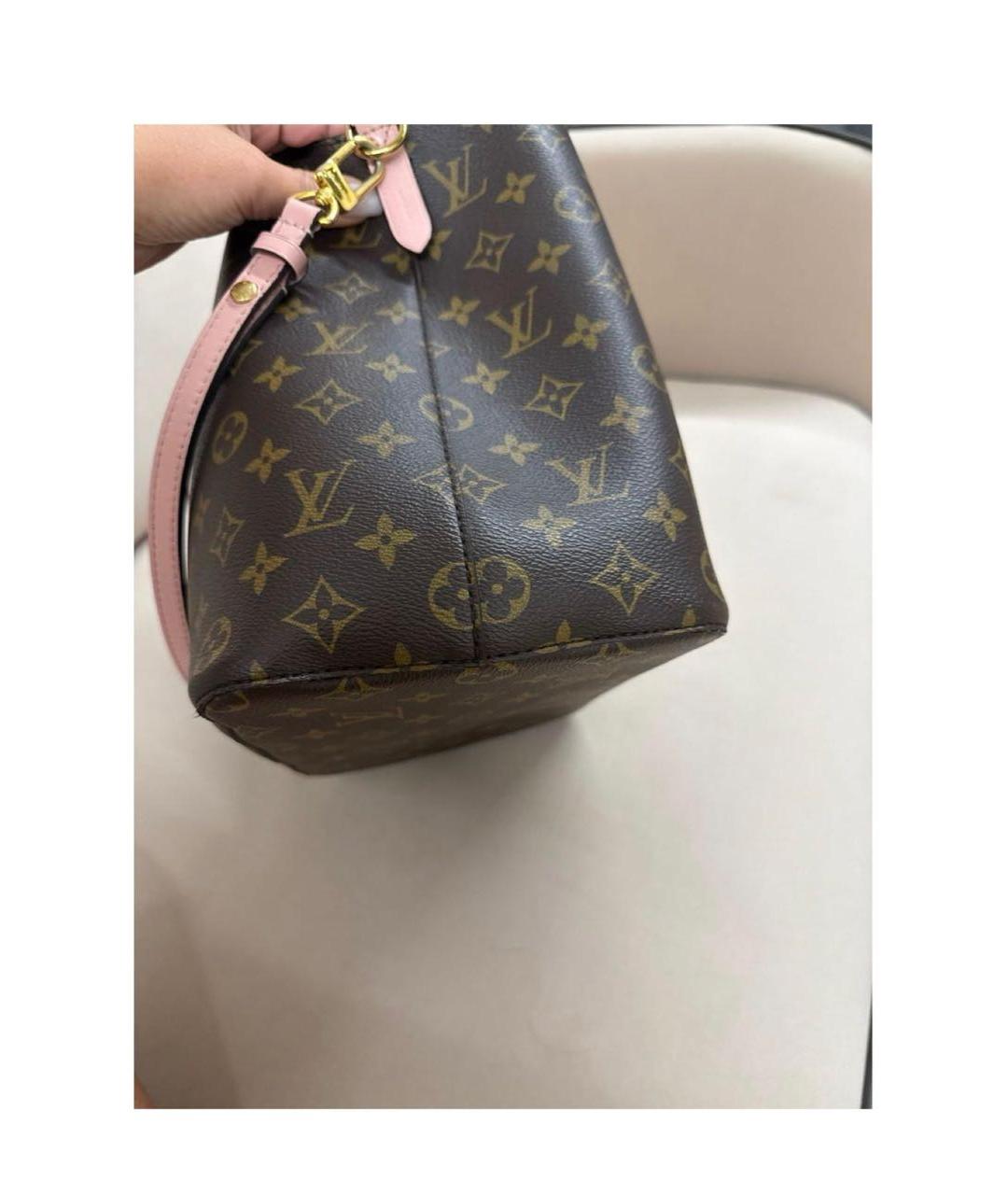 LOUIS VUITTON Коричневая сумка тоут, фото 6