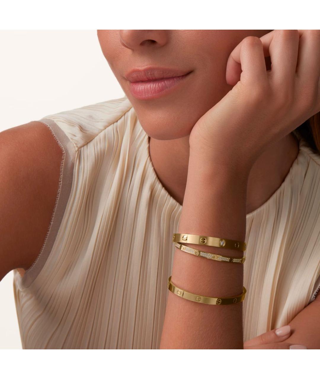 CARTIER Желтый браслет из желтого золота, фото 3