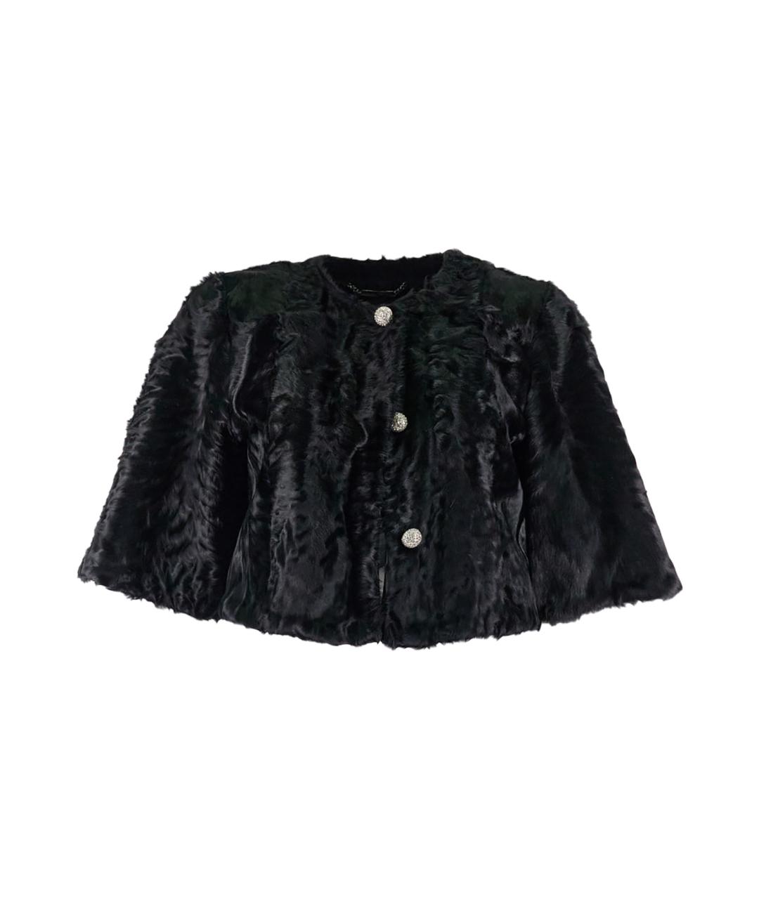 DOLCE&GABBANA Черная меховая куртка, фото 1