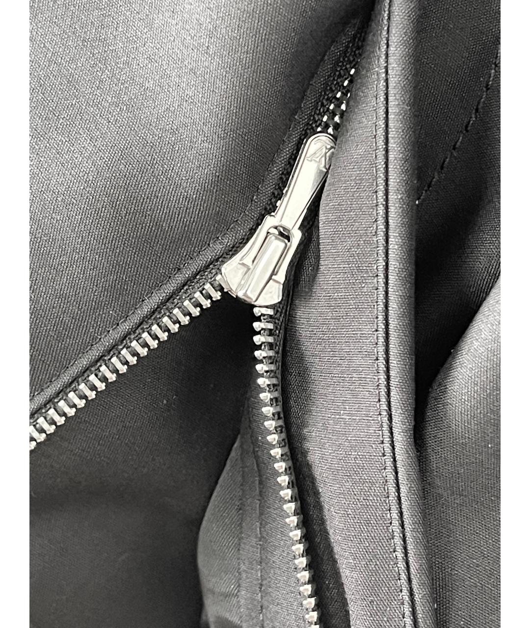 LOUIS VUITTON Черные шерстяные прямые брюки, фото 8