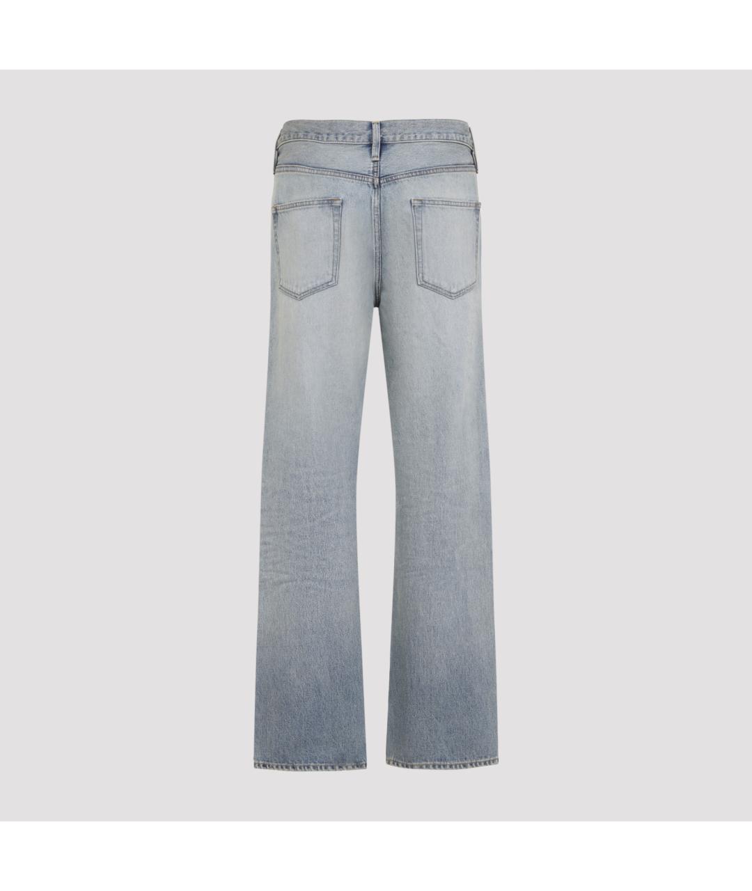 FEAR OF GOD Голубые хлопковые прямые джинсы, фото 4