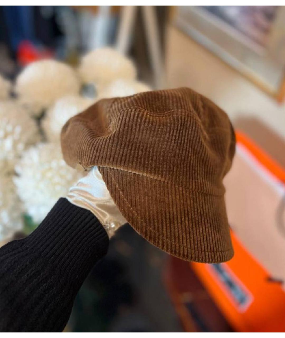 PRADA Коричневая кепка, фото 2