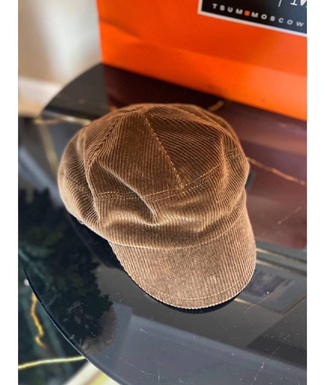 PRADA Коричневая кепка, фото 5