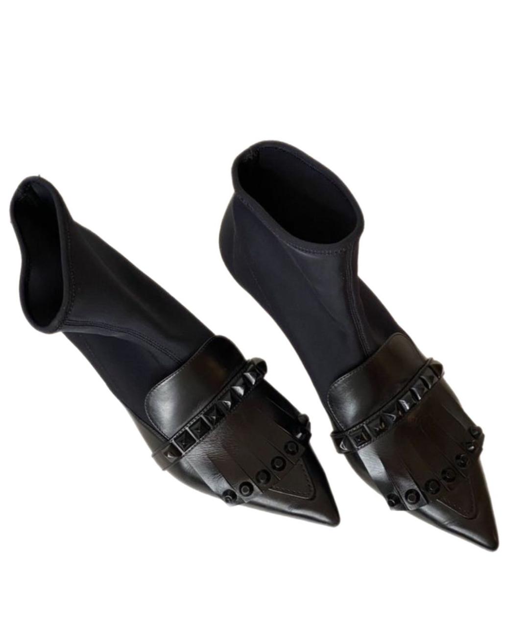 PRADA Черные кожаные ботильоны, фото 3