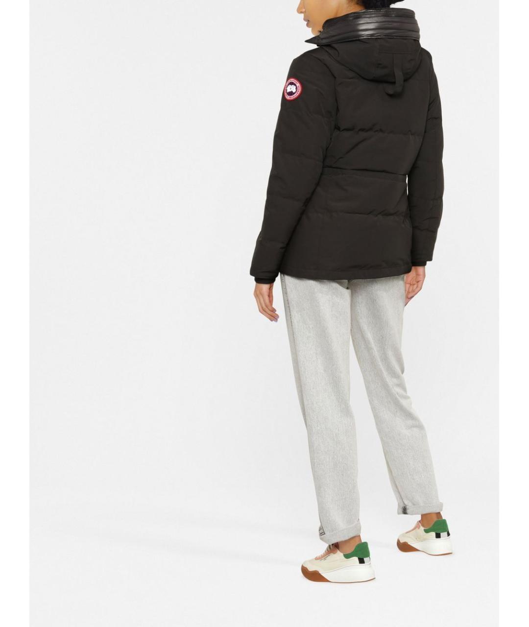 CANADA GOOSE Черная полиэстеровая куртка, фото 6