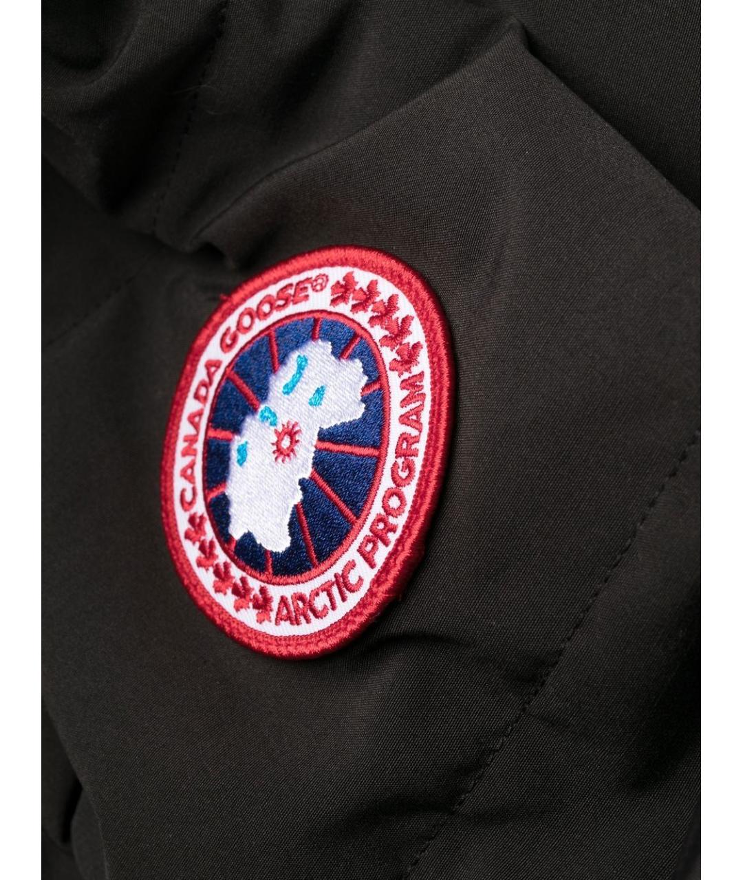 CANADA GOOSE Черная полиэстеровая куртка, фото 3