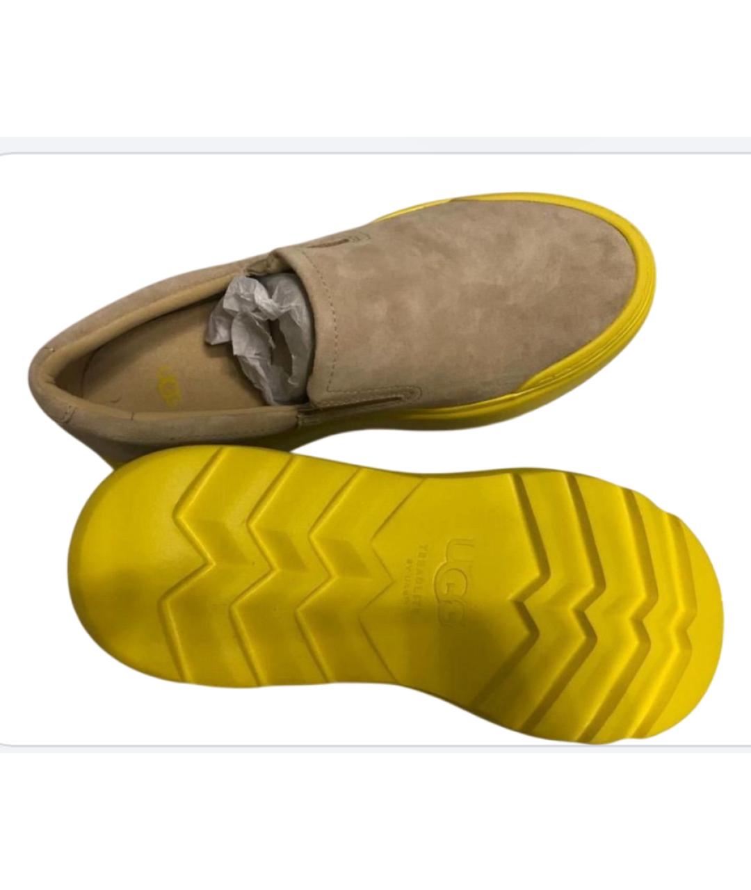 UGG AUSTRALIA Бежевые замшевые лоферы, фото 6