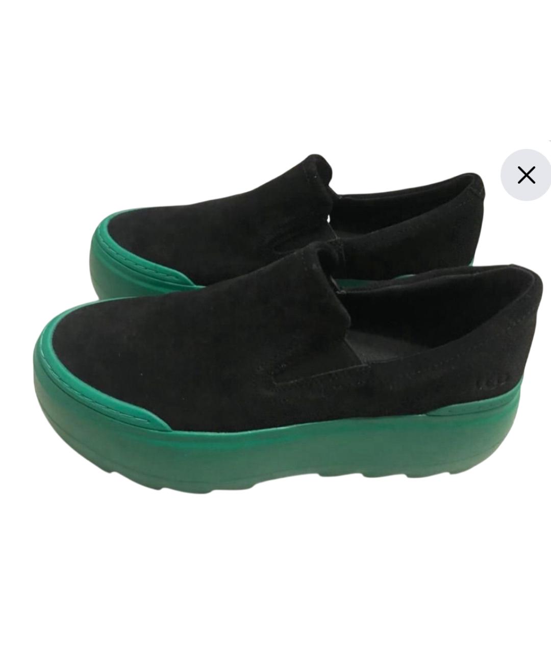 UGG AUSTRALIA Черные замшевые лоферы, фото 5