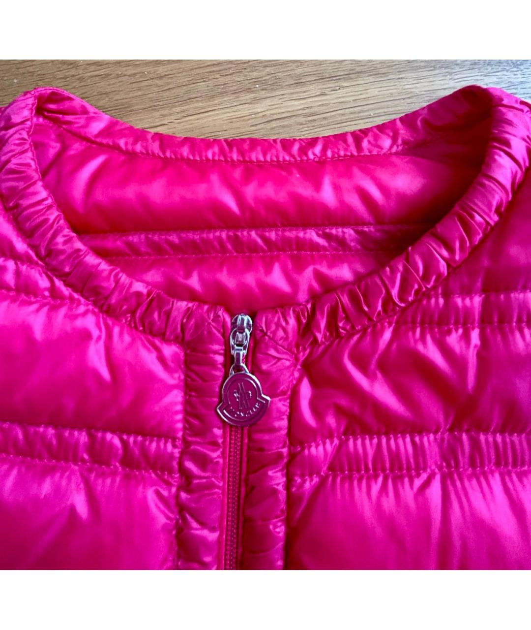 MONCLER Розовый пуховик, фото 4
