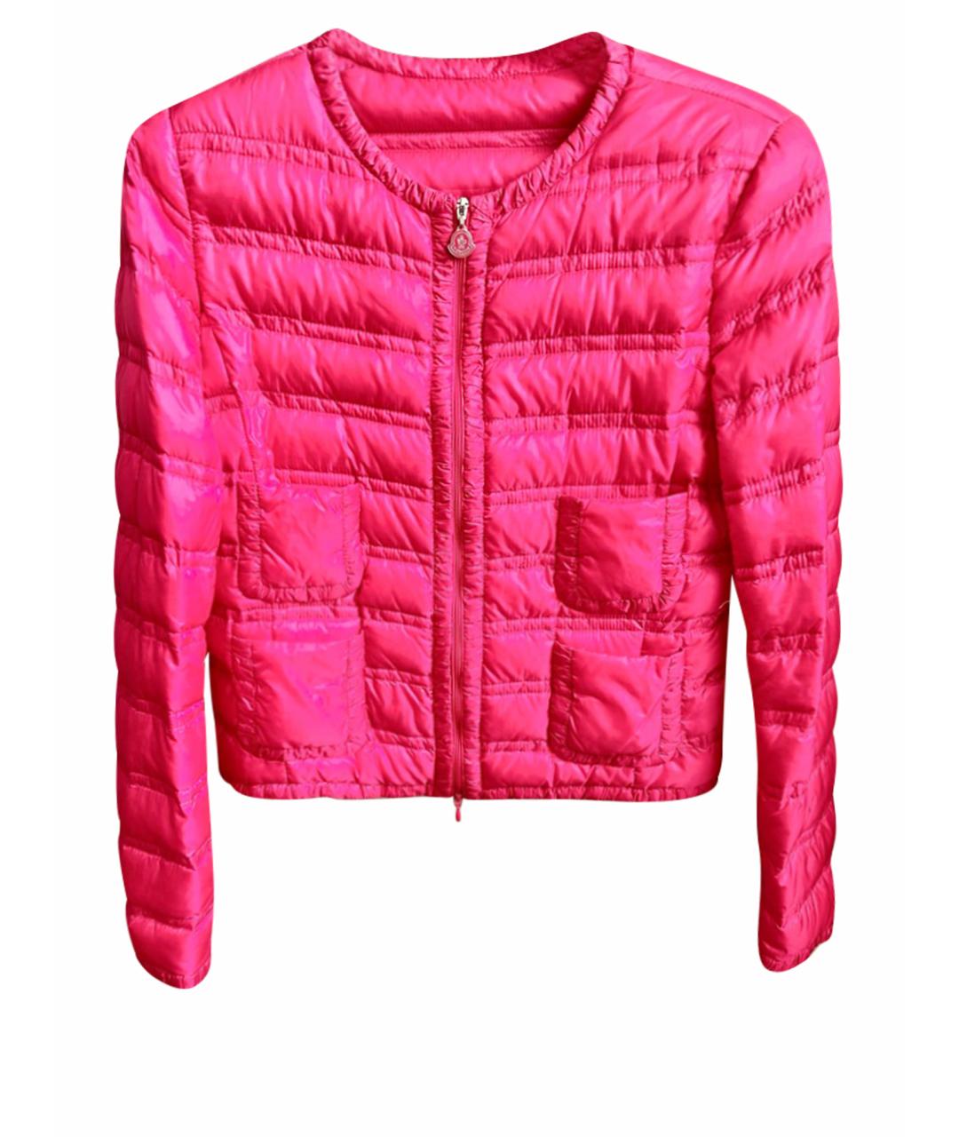 MONCLER Розовый пуховик, фото 1