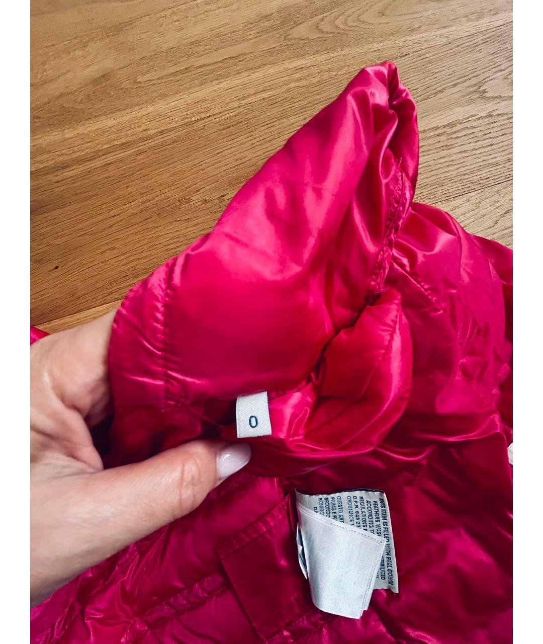 MONCLER Розовый пуховик, фото 5