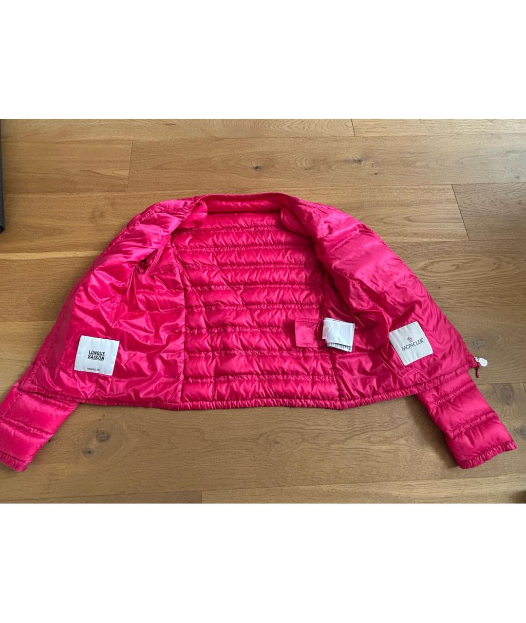 MONCLER Розовый пуховик, фото 3