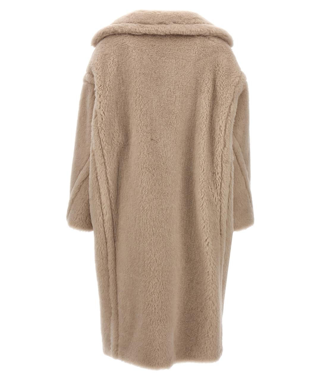 MAX MARA Бежевая шерстяная шуба, фото 2