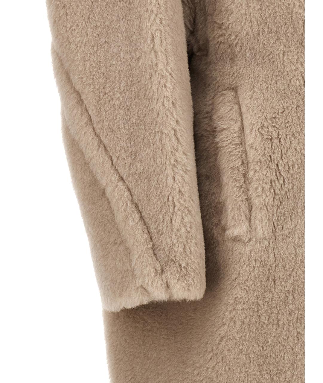 MAX MARA Бежевая шерстяная шуба, фото 4