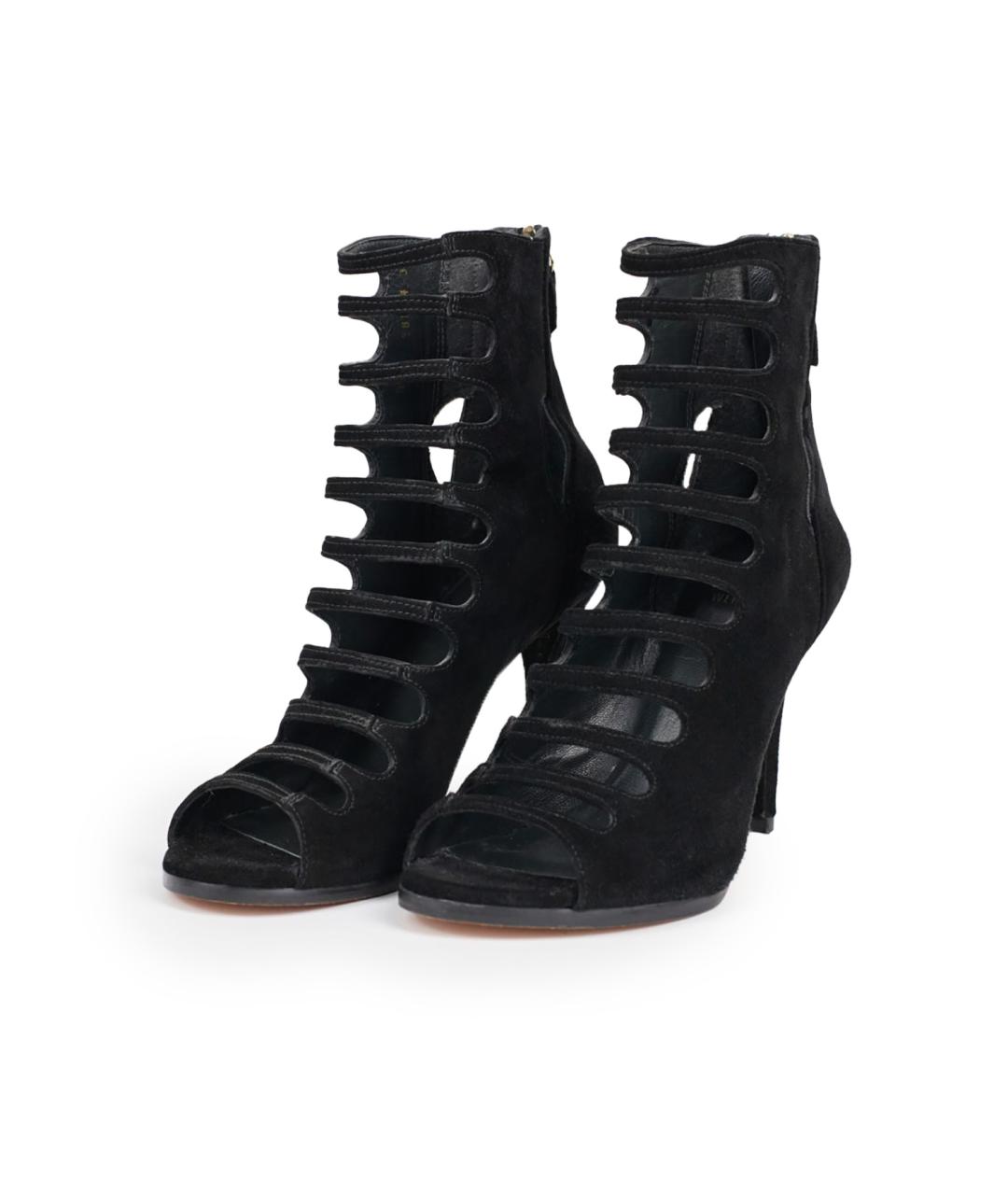 STUART WEITZMAN Черные замшевые ботильоны, фото 2