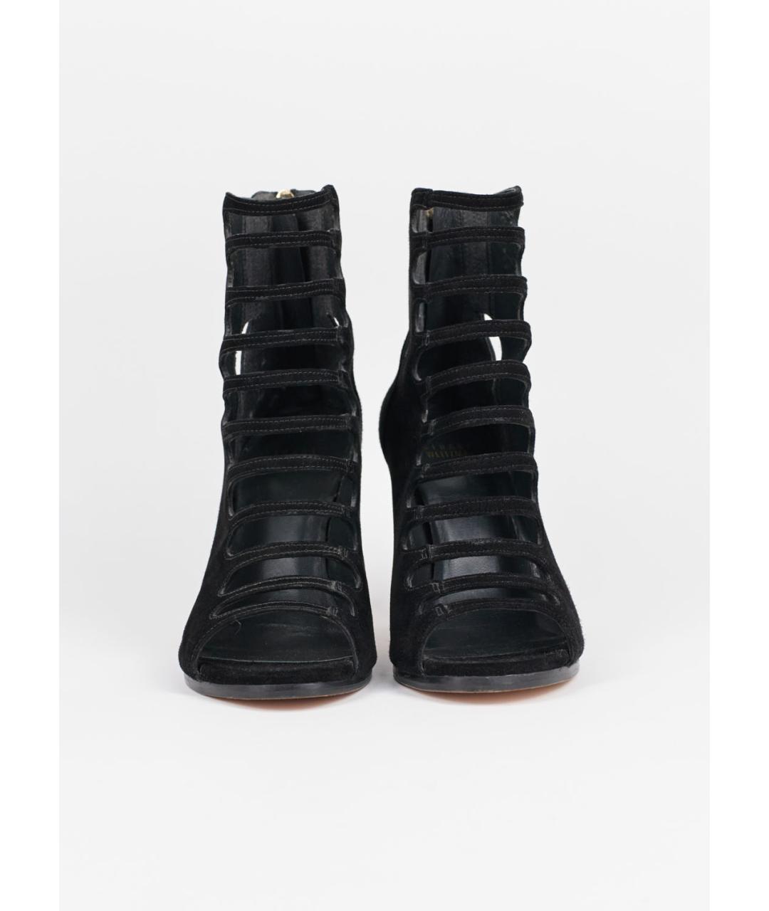 STUART WEITZMAN Черные замшевые ботильоны, фото 3