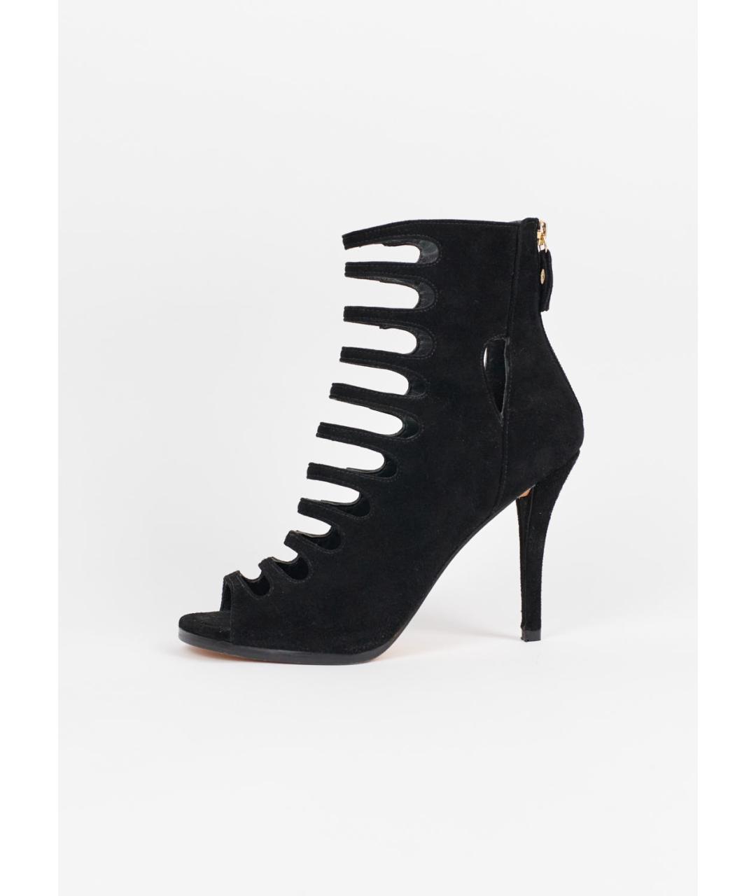 STUART WEITZMAN Черные замшевые ботильоны, фото 6