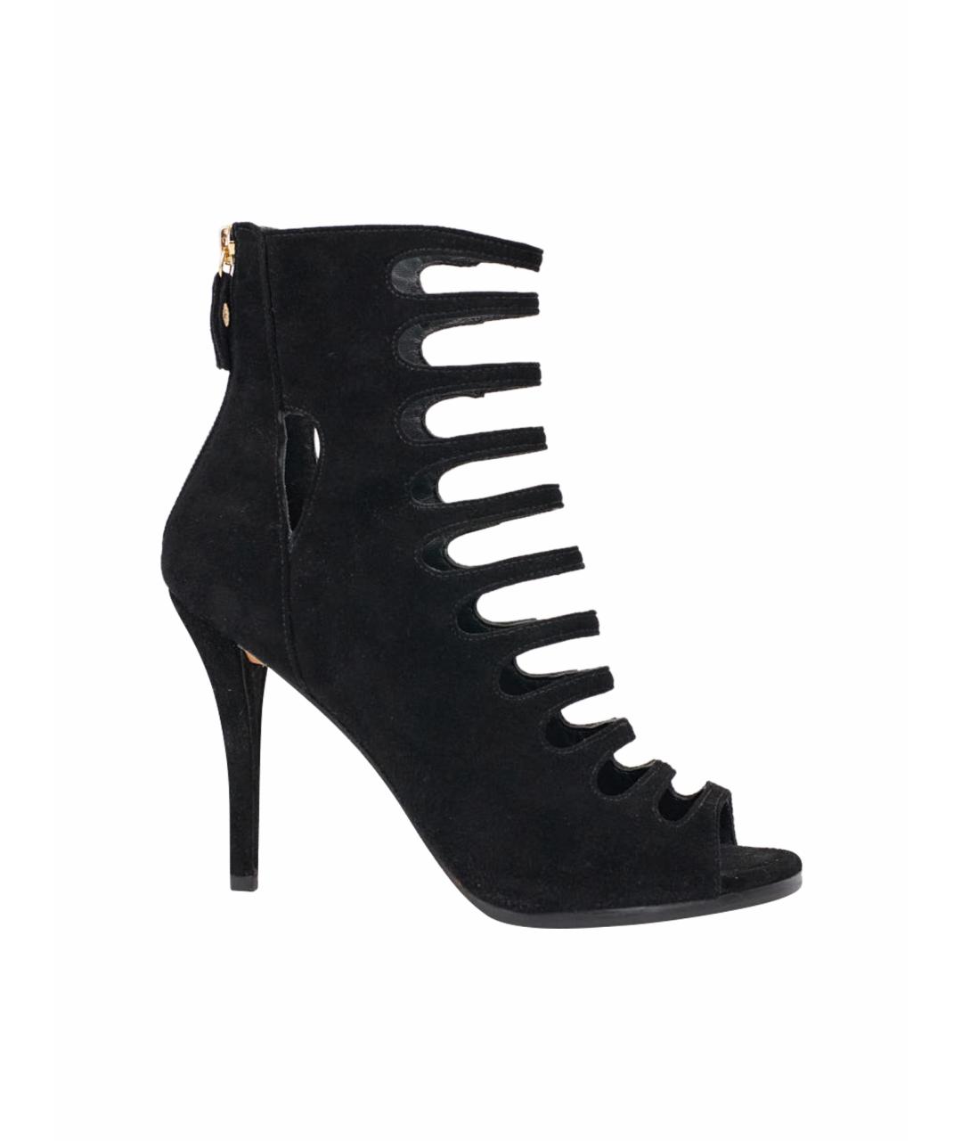 STUART WEITZMAN Черные замшевые ботильоны, фото 1