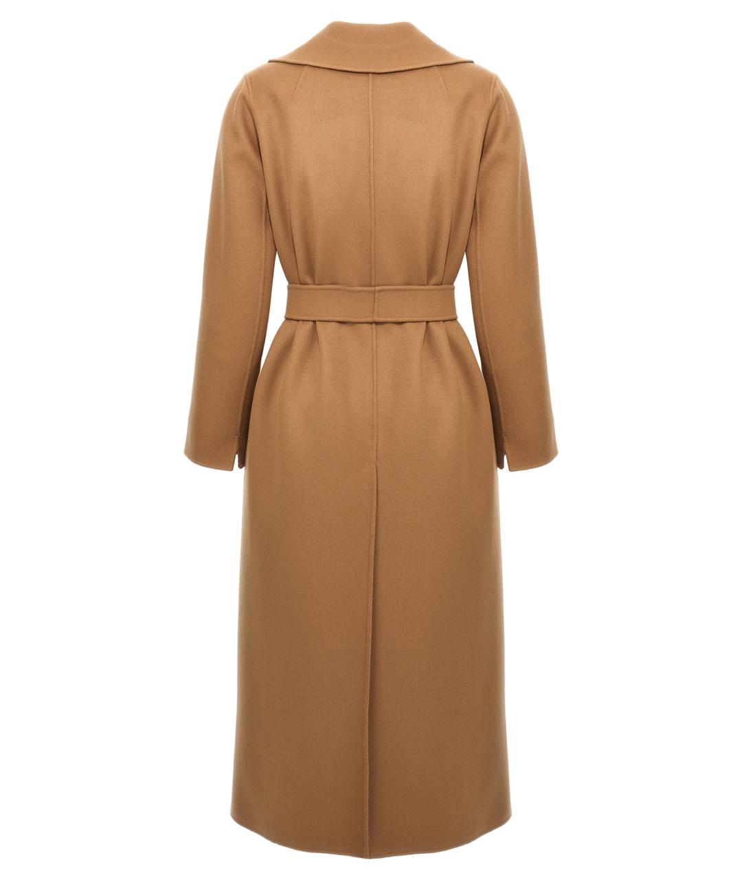 'S MAX MARA Коричневое шерстяное пальто, фото 2