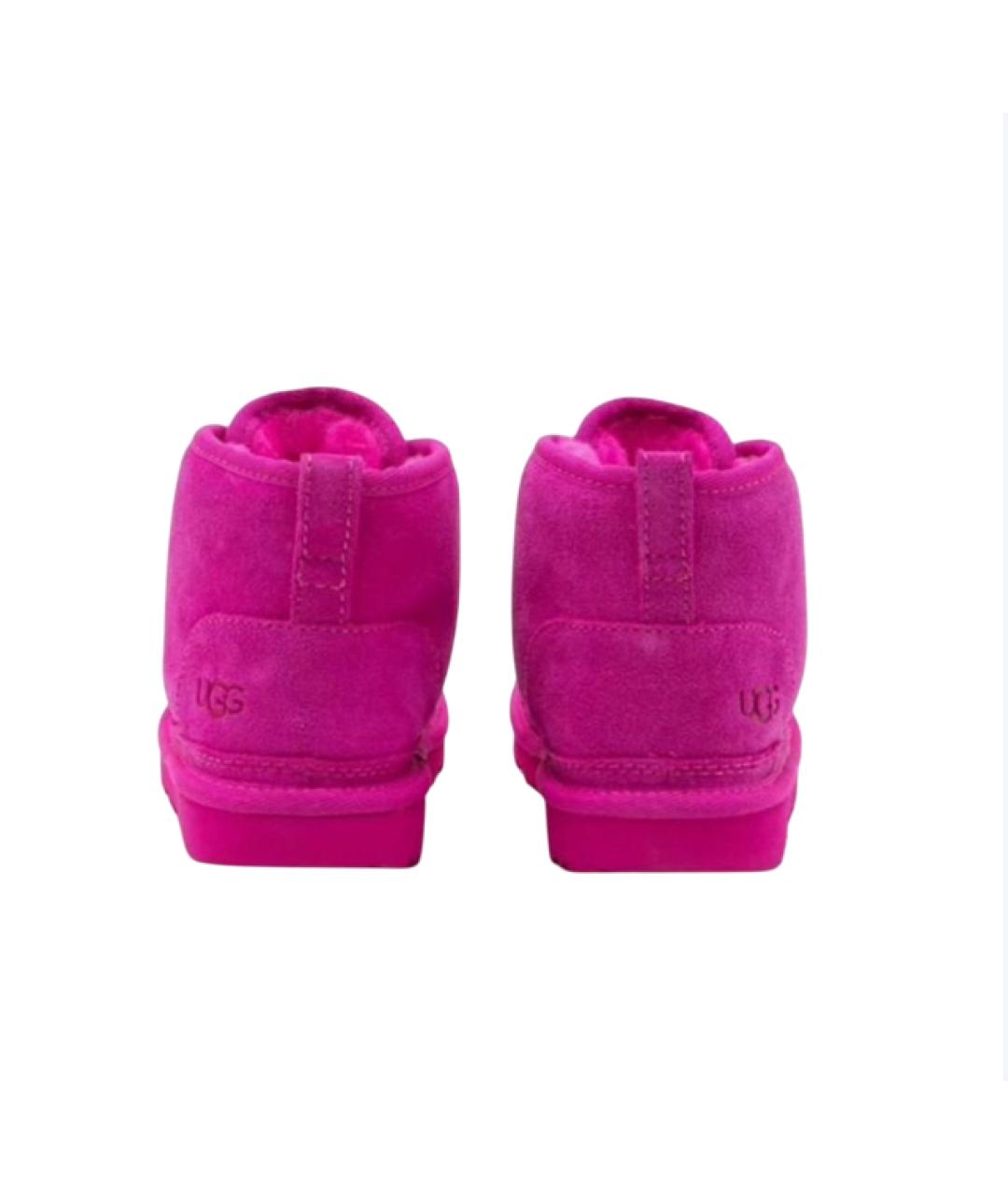 UGG AUSTRALIA Розовые замшевые ботинки, фото 4