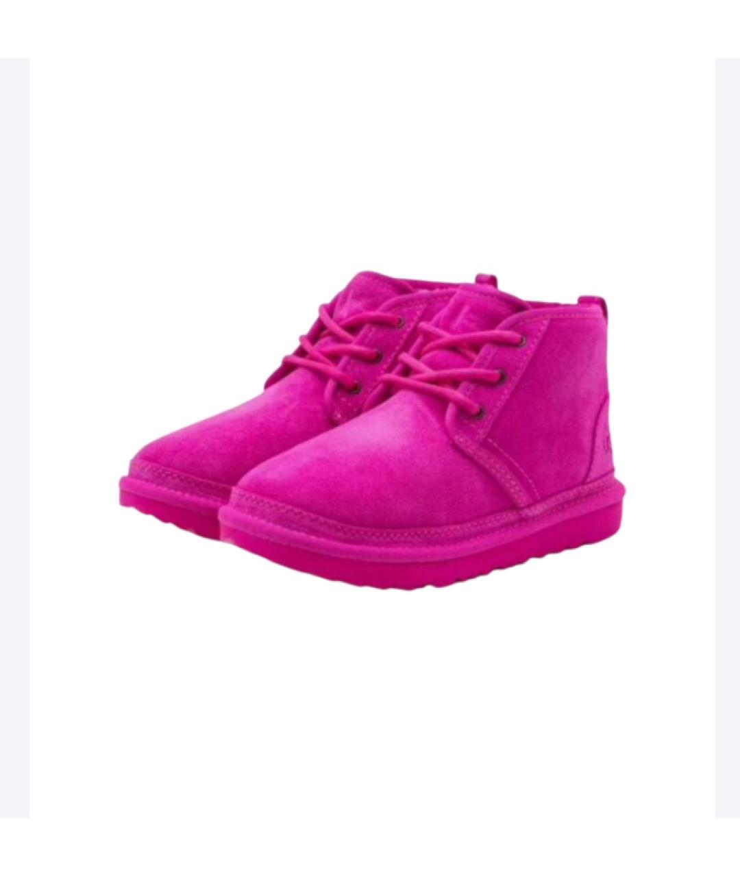 UGG AUSTRALIA Розовые замшевые ботинки, фото 2
