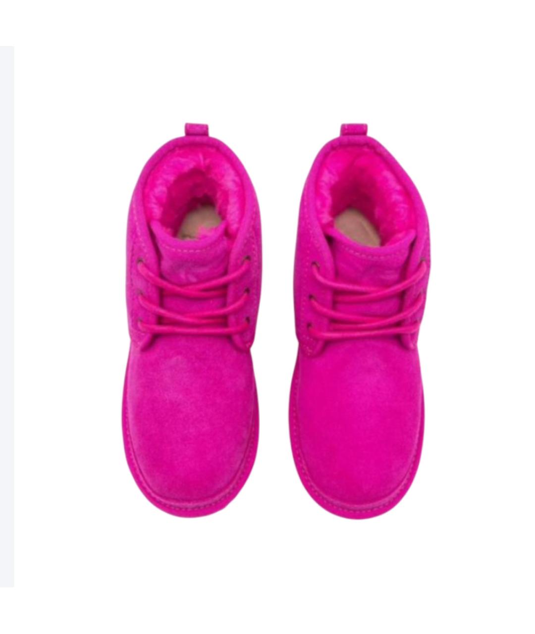 UGG AUSTRALIA Розовые замшевые ботинки, фото 3
