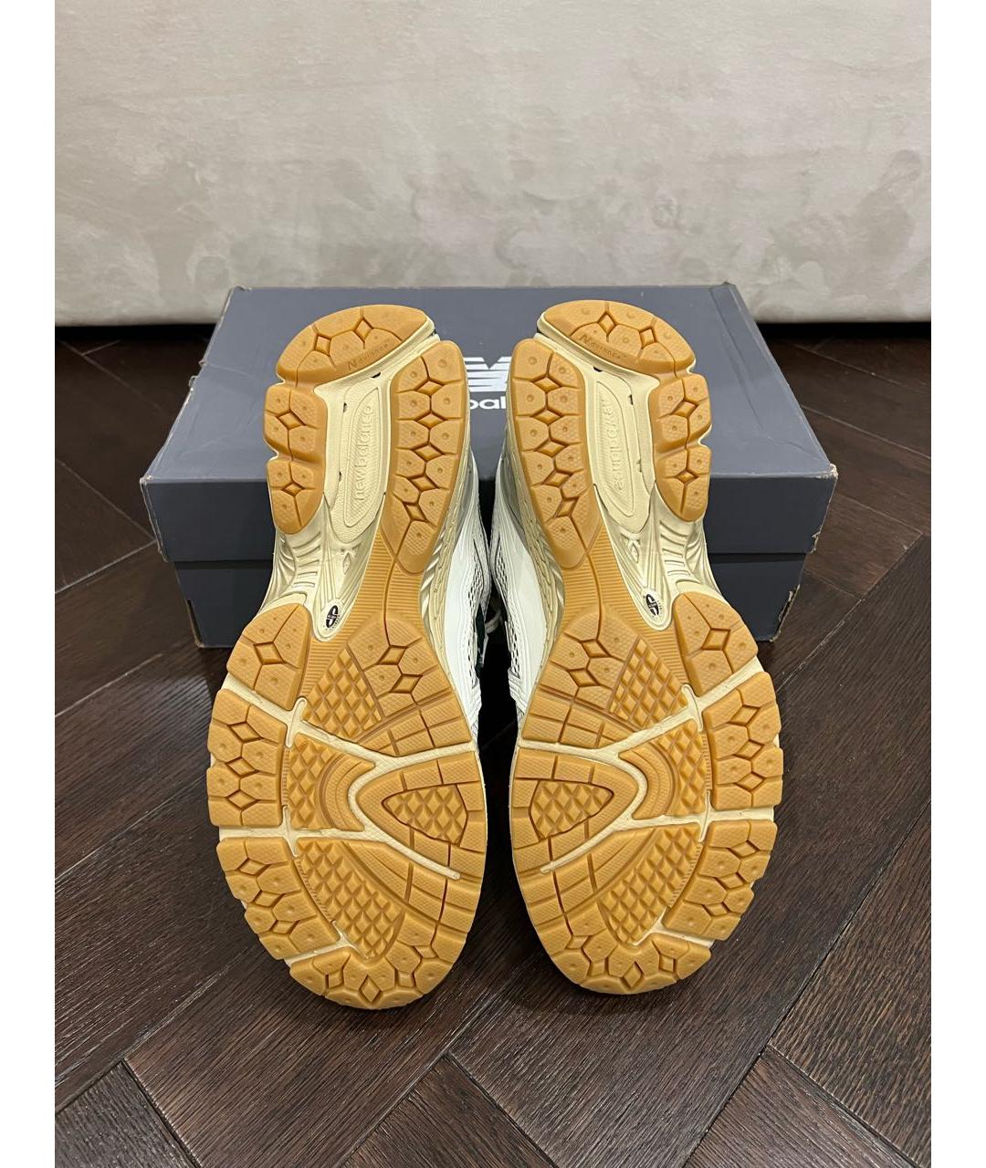 NEW BALANCE Белые низкие кроссовки / кеды из искусственной кожи, фото 4