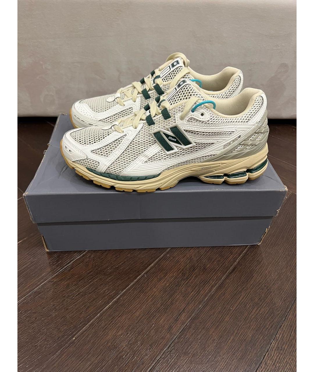 NEW BALANCE Белые низкие кроссовки / кеды из искусственной кожи, фото 6