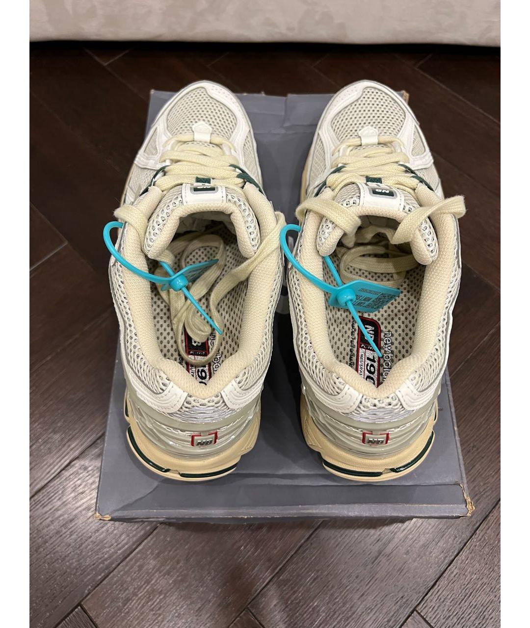 NEW BALANCE Белые низкие кроссовки / кеды из искусственной кожи, фото 2