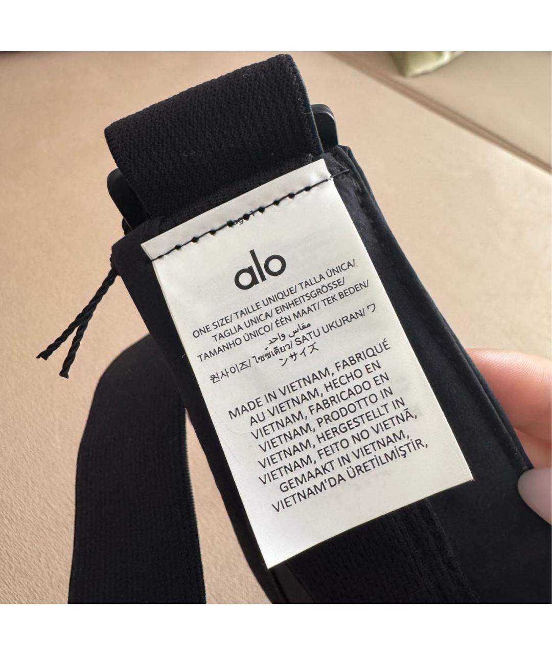 ALO YOGA Черная кепка, фото 7