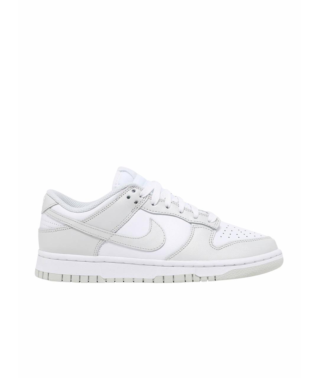 NIKE Серые кожаные кроссовки, фото 1