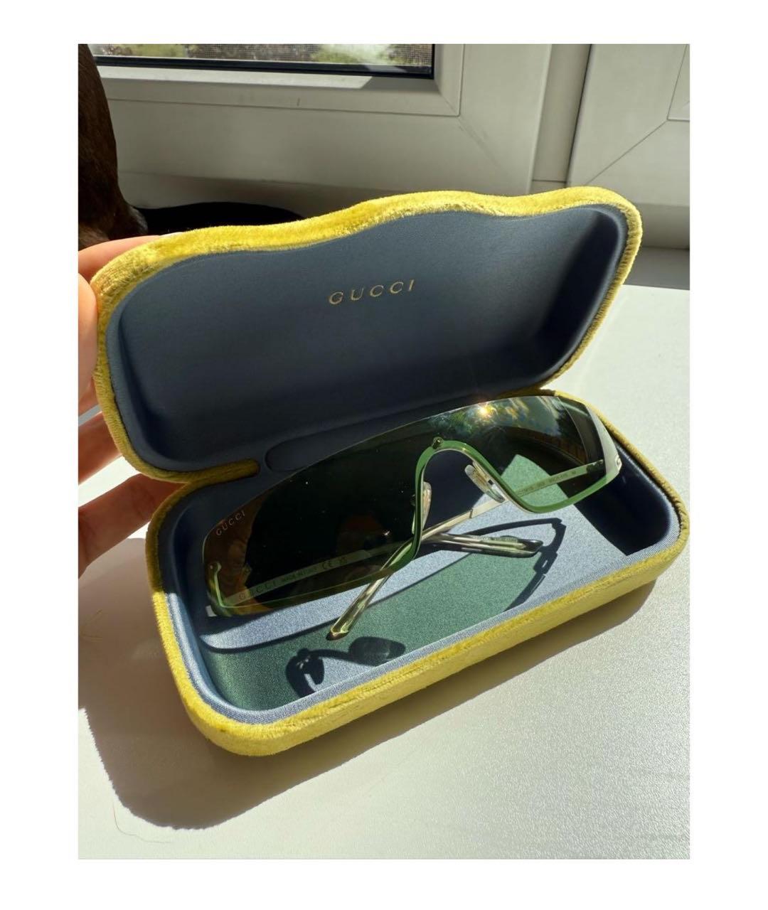 GUCCI Зеленые солнцезащитные очки, фото 4