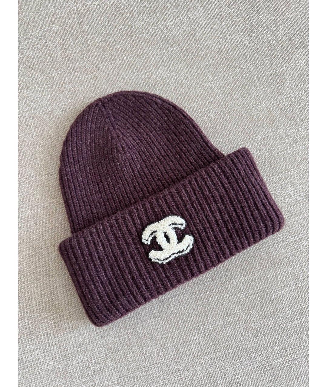 CHANEL Бежевая кашемировая шапка, фото 4
