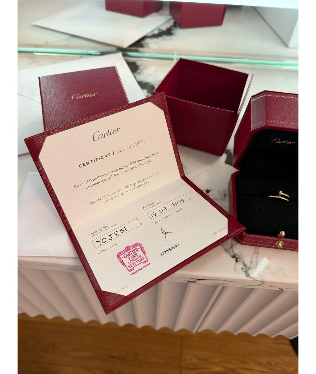 CARTIER Желтое кольцо из желтого золота, фото 2