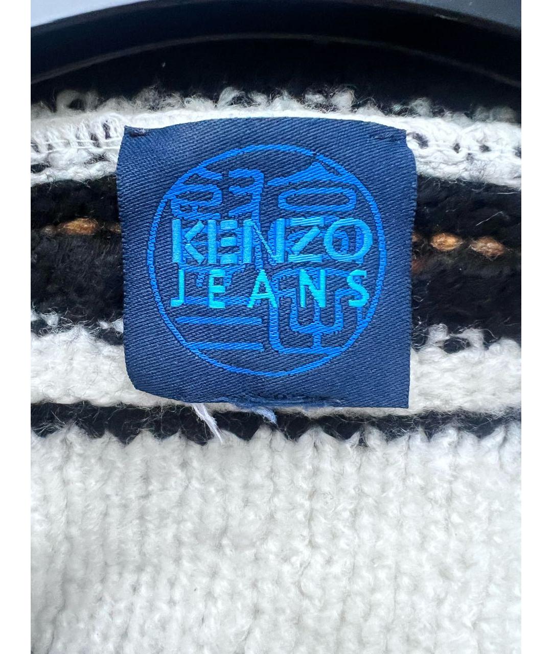 KENZO Белый джемпер / свитер, фото 3